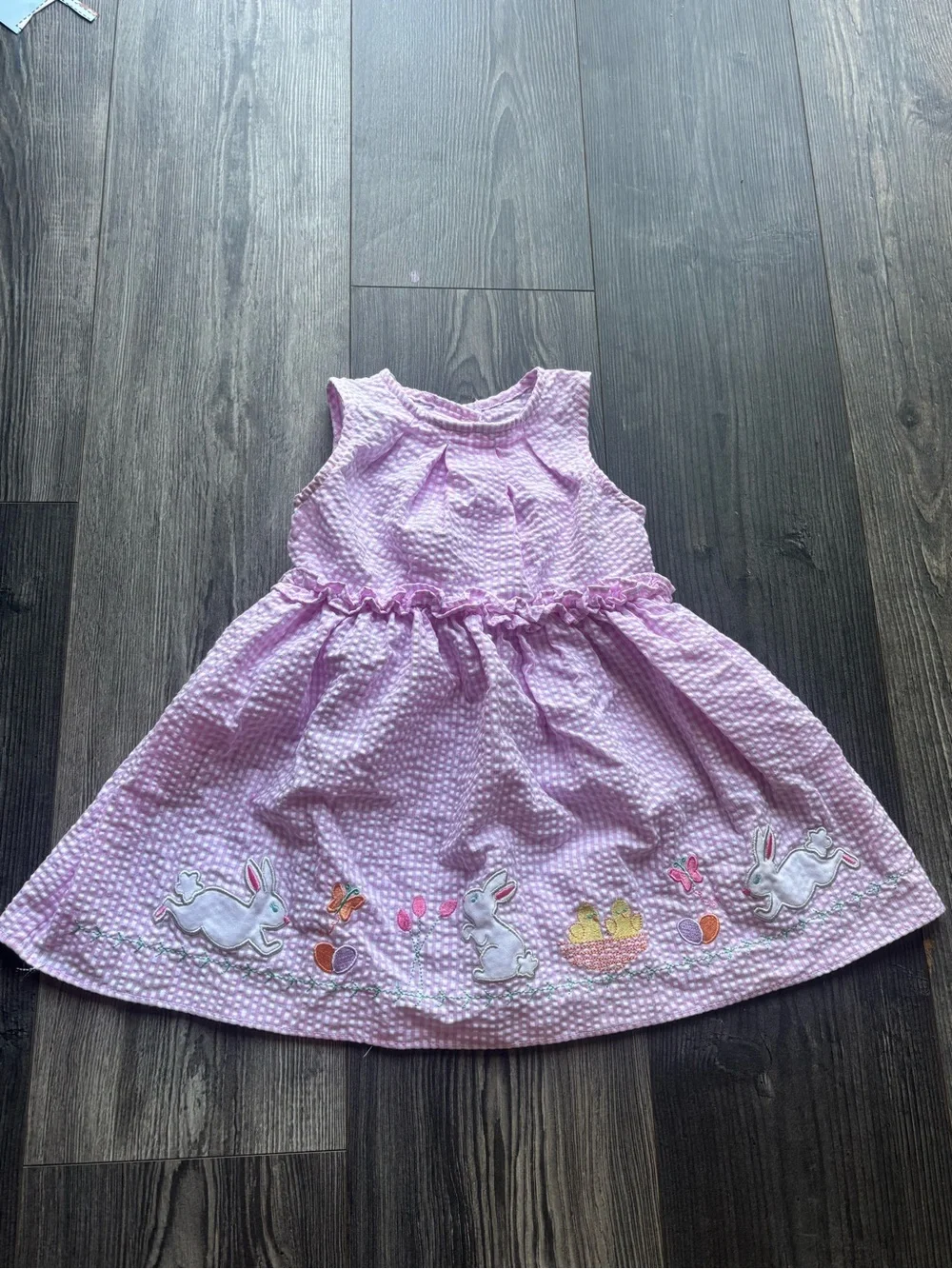 Gymboree Pink and Lilac Easter Bunny Dresses